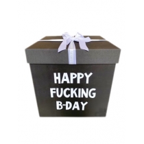 Коробка черная набор "HAPPY FUCKING B-DAY"