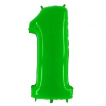 Шар "Цифра 1" зеленая 102 см