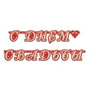 Растяжка буквенная "С днем свадьбы!" Сердца 210 см