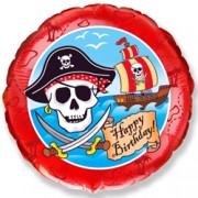 Шар "Happy Birthday пират"