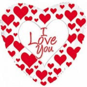 Шар "I love you белый"