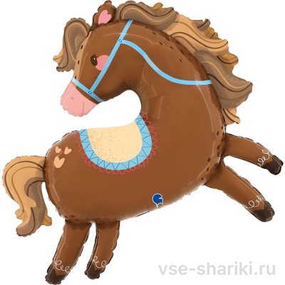 Фигура лошадки из фольги, 94 см