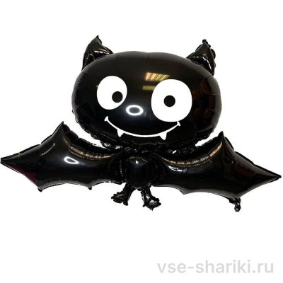 Фигура улыбчивой чёрной летучей мыши на Хэллоуин, 86 см