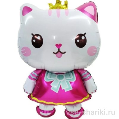 Фигура кошечки Китти с розовым бантом, 65 см