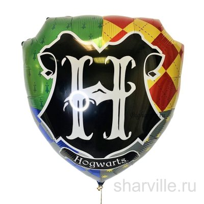 Фольгированная фигура-герб Хогвартса с эмблемами факультетов, 69 см