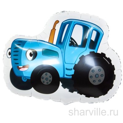 Фольгированная фигура Синего трактора из мультфильма, 60 см, гелий