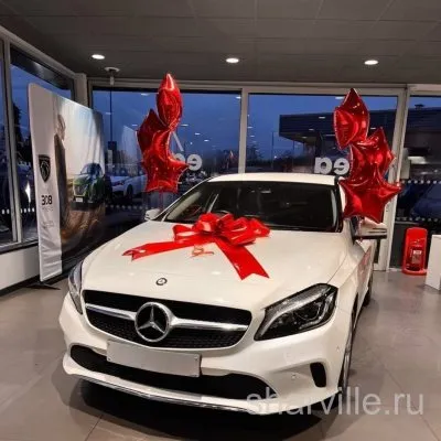 Шесть красных звёзд 45 см для боковых зеркал автомобиля, по три на каждое