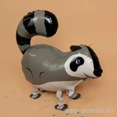 Шар-барсук ходячий с полосатой мордочкой, 69 см
