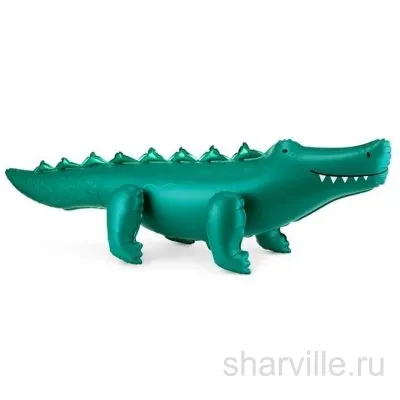 Зелёный крокодил из фольги в мультяшном стиле, ходячая фигура 126 см