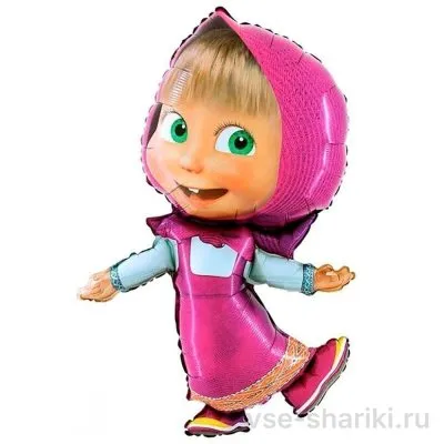 Фигура пляшущей Маши из фольги, около 70 см
