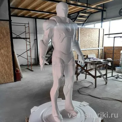 Фигура супергероя Железного человека из пенопласта, 2 метра