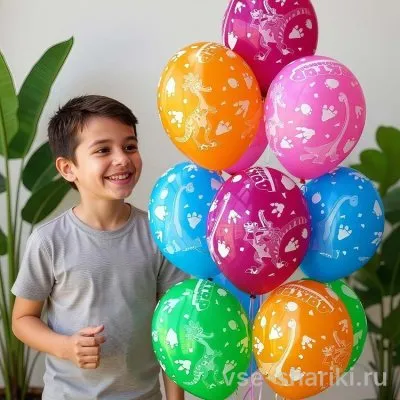 Шар с динозаврами для юного исследователя, 30 см