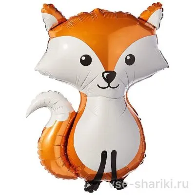 Фигура рыжей лисички для именинника, 90 см