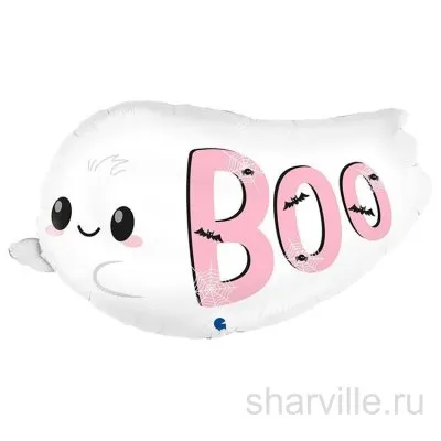 Милое белое привидение для Хэллоуина из фольги, фигура 86 см