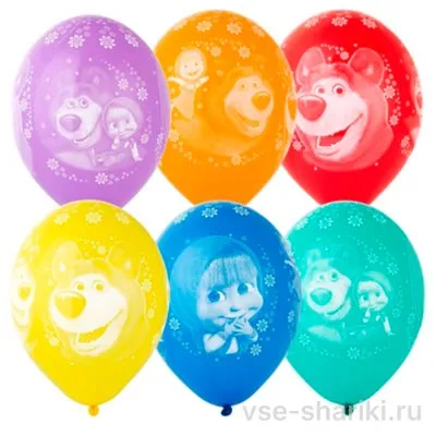 Шар с непоседой Машей и бывшим циркачом Мишей