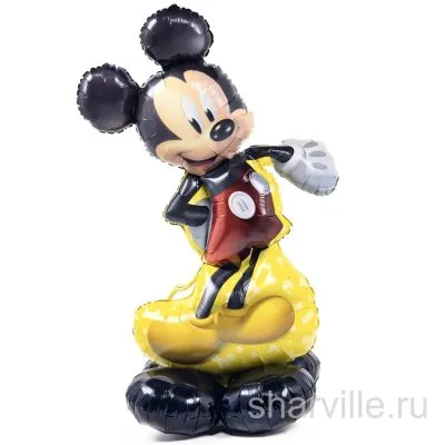 Микки Маус или Минни Маус на выбор, ходячая фигура из фольги 132 см