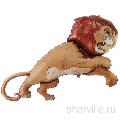 Храбрый Лев из «Волшебника Изумрудного города»: фольгированная фигура, 106 см