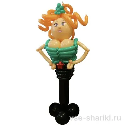 Фигура девушки в пилотке, шуточное поздравление к 23 Февраля