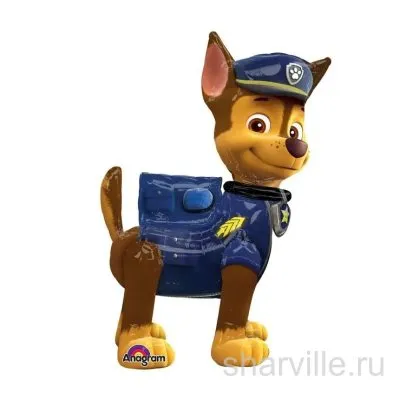 Ходячая фольгированная фигура щенок Гонщик (Чейз) из «Щенячьего патруля», 137 см