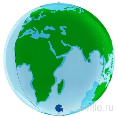 3D-сфера из фольги в виде планеты Земля для любителей космоса, 38 см
